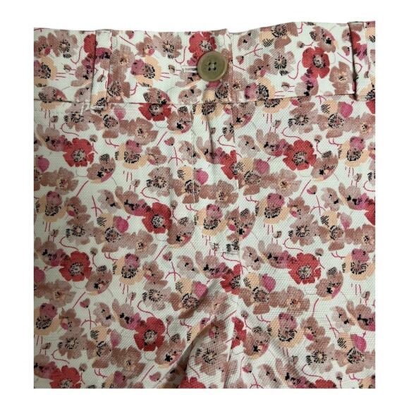 Ann Taylor Loft Shorts Floral Pink 2 Preppy - Picture 2 of 7